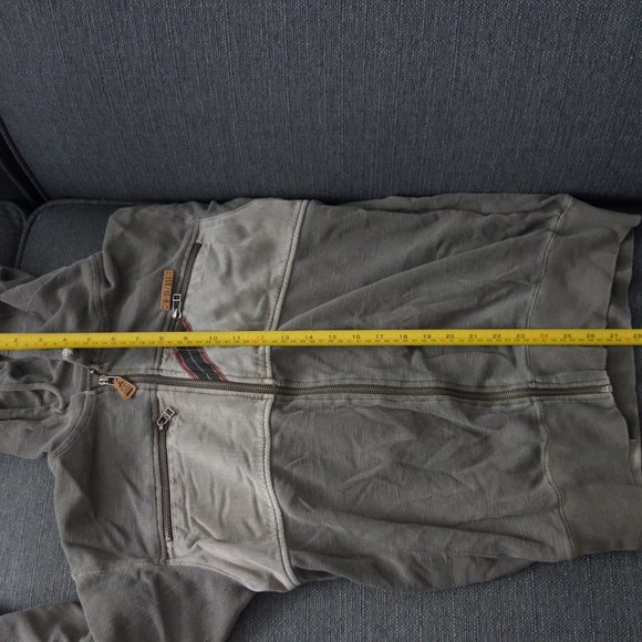 Diesel 55DSL U55 Deep Silent Lethal Kaki Zip Up Hoodie Made in India Size S - Picture 11 of 16